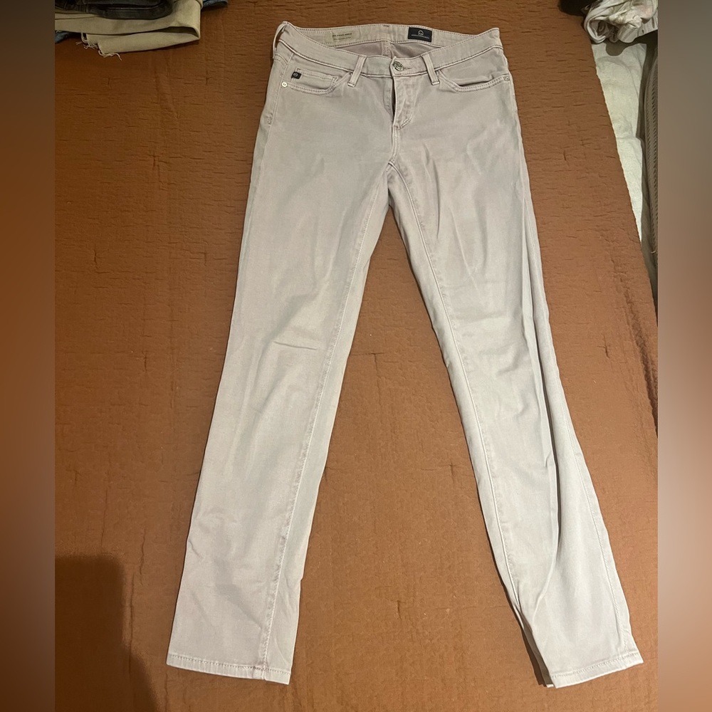 AG Stevie slim straight in mauve size 24